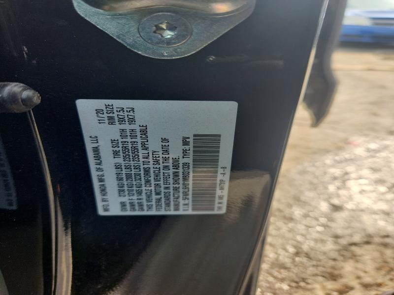 Aukcja sprzedaży 2021 Honda Odyssey, vin: 5FNRL6H81MB031339, numer aukcji: 62961646