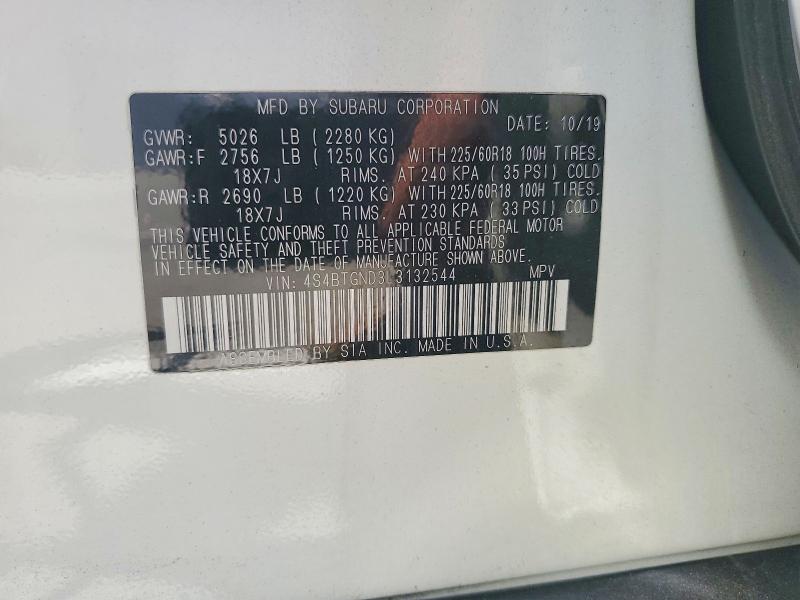 Продажа на аукционе авто 2020 Subaru Outback, vin: 4S4BTGND3L3132544, номер лота: 60565826