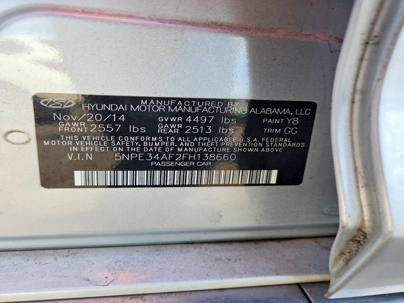 Продажа на аукционе авто 2015 Hyundai Sonata, vin: 5NPE34AF2FH138660, номер лота: 59989236