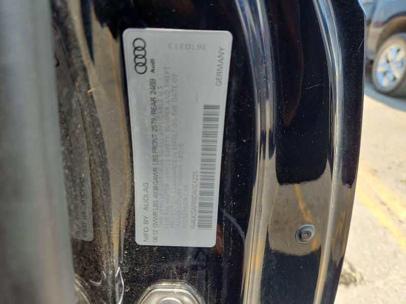 2013 Audi S5 მანქანა იყიდება აუქციონზე, vin: WAUCGAFR8DA024225, აუქციონის ნომერი: 62297166