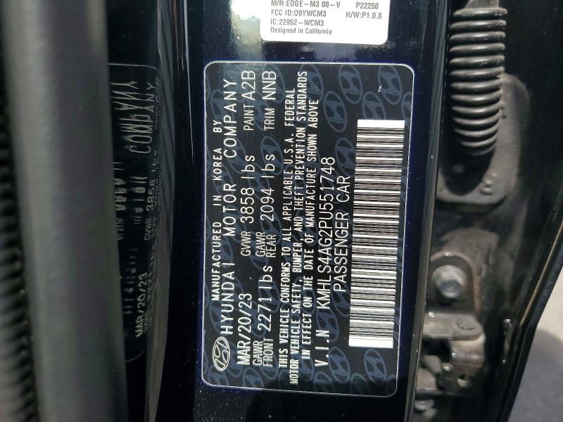 61557566 :رقم المزاد ، KMHLS4AG2PU551748 vin ، 2023 Hyundai Elantra مزاد بيع