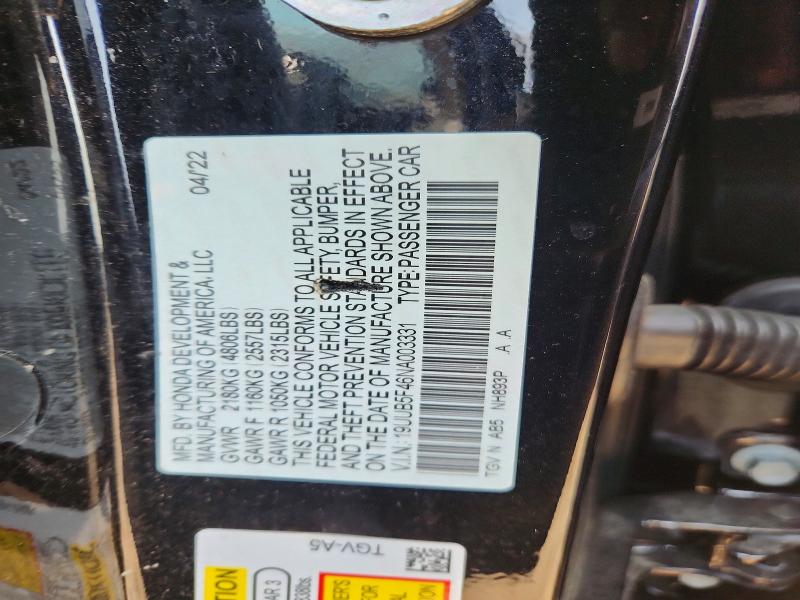 Продаж на аукціоні авто 2022 Acura Tlx, vin: 19UUB5F46NA003331, номер лоту: 59271346