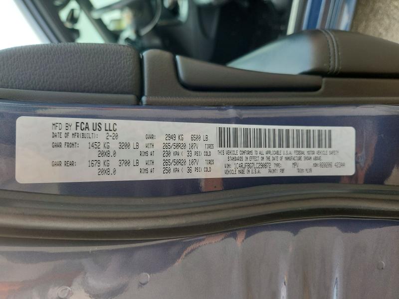 Продаж на аукціоні авто 2020 Jeep Grand Cherokee, vin: 1C4RJFBG7LC290872, номер лоту: 61214266