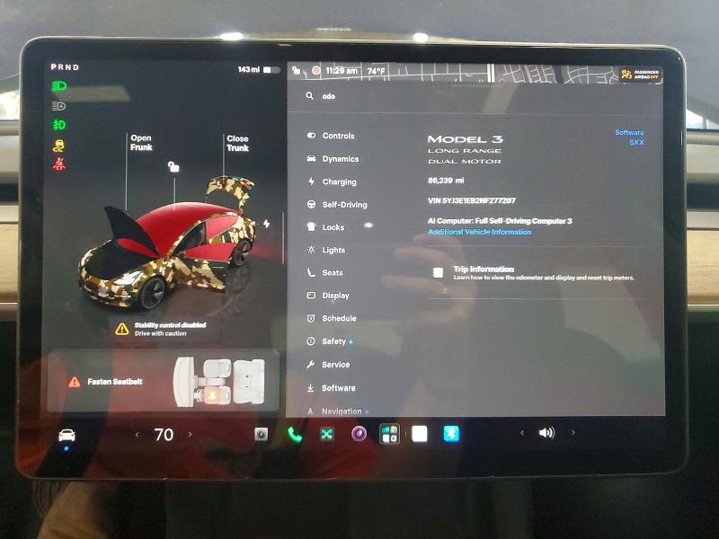 Aukcja sprzedaży 2022 Tesla Model 3, vin: 5YJ3E1EB2NF277207, numer aukcji: 63128976