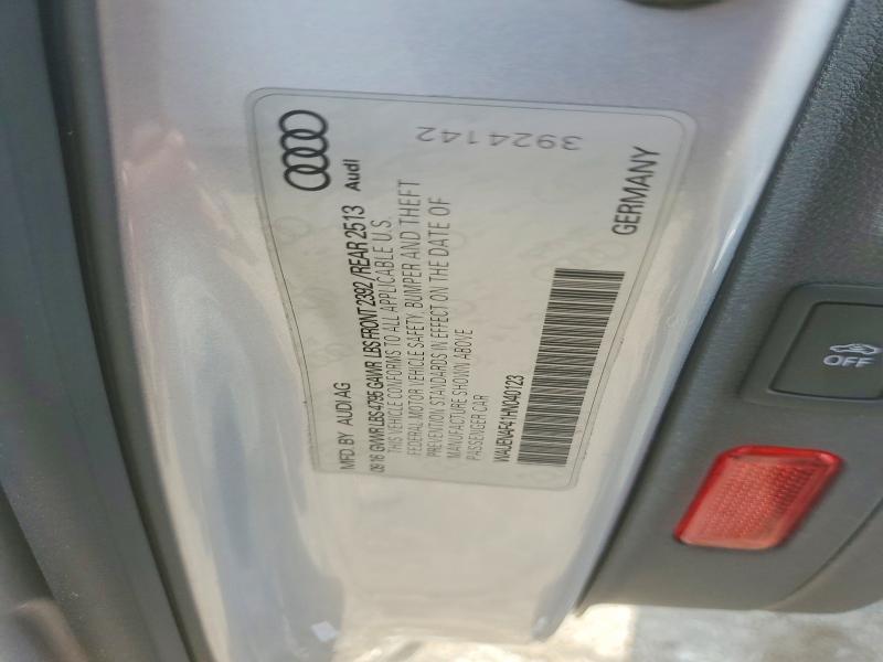 Продаж на аукціоні авто 2017 Audi A4, vin: WAUENAF41HN040123, номер лоту: 61913886