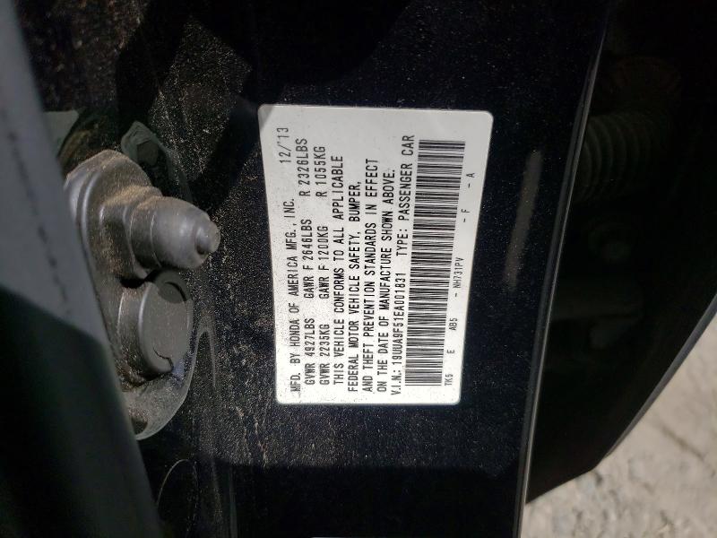Aukcja sprzedaży 2014 Acura Tl, vin: 19UUA9F51EA001831, numer aukcji: 59389156