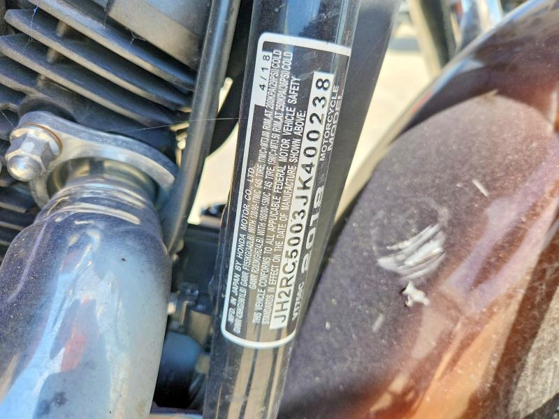 Продажа на аукционе авто 2018 Honda Vt750, vin: JH2RC5003JK400238, номер лота: 59654646