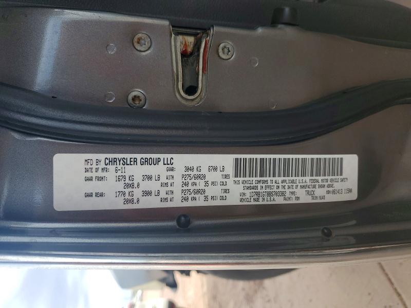 Продажа на аукционе авто 2011 Dodge Ram 1500, vin: 1D7RB1GT8BS703382, номер лота: 61553906