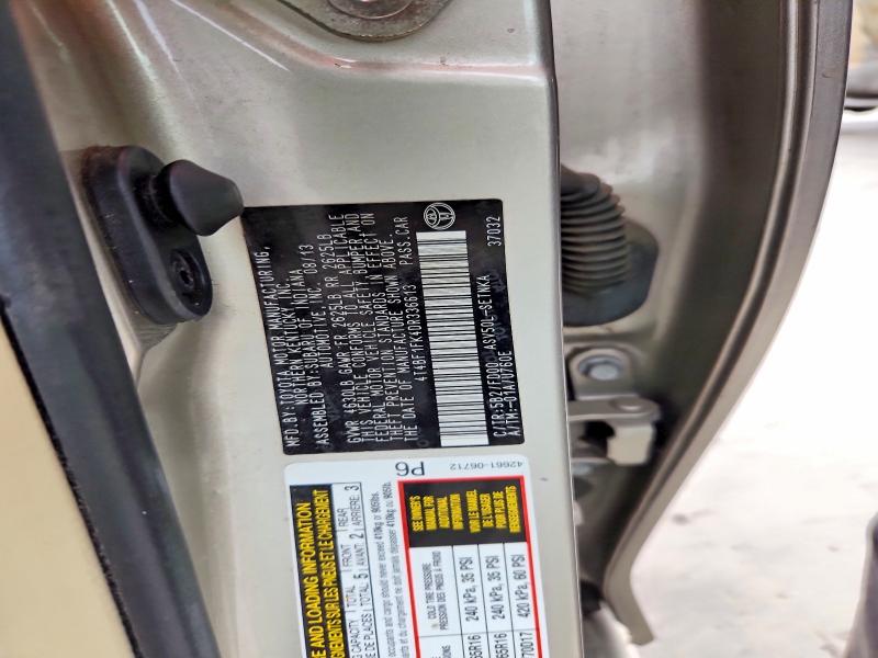 Продаж на аукціоні авто 2013 Toyota Camry, vin: 4T4BF1FK4DR336613, номер лоту: 62103406