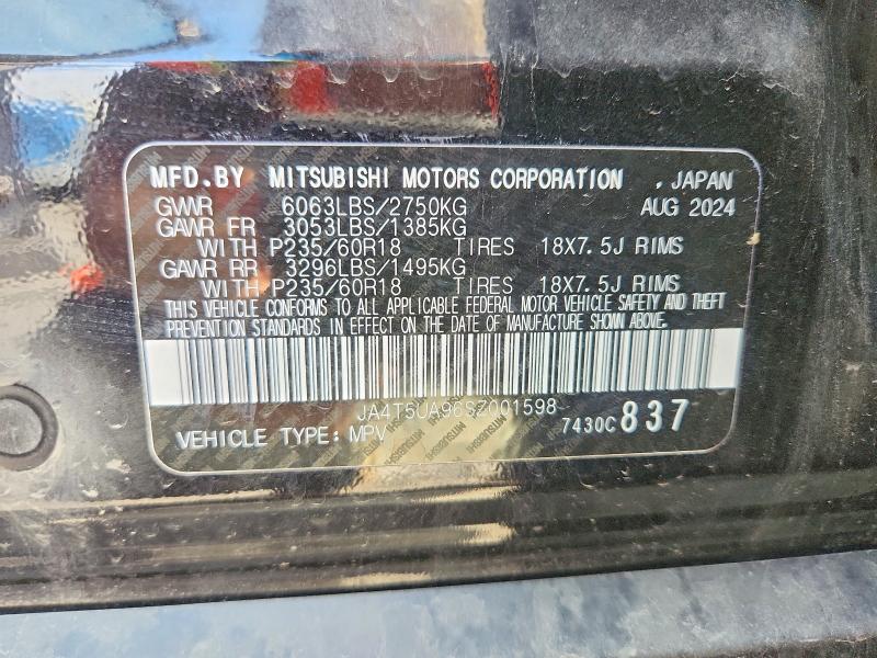 Aukcja sprzedaży 2025 Mitsubishi Outlander, vin: JA4T5UA96SZ001598, numer aukcji: 60217576