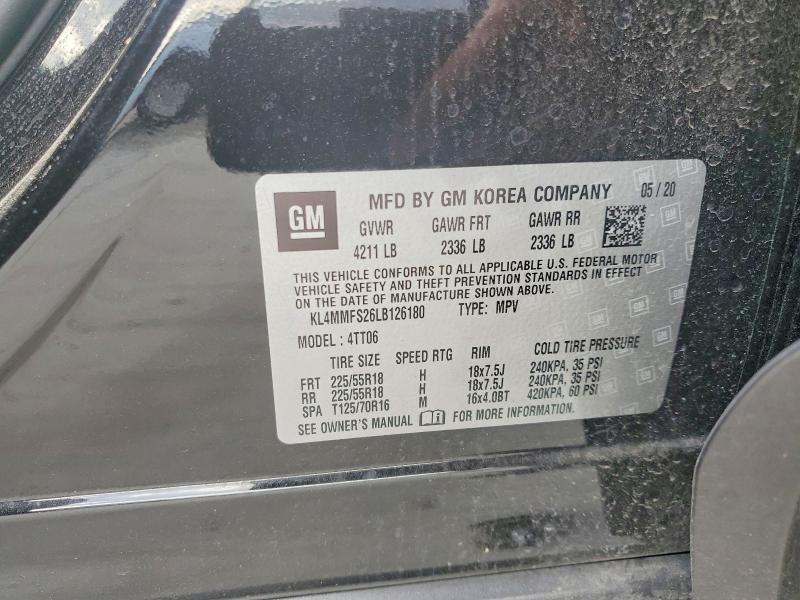 Aukcja sprzedaży 2020 Buick Encore Gx, vin: KL4MMFS26LB126180, numer aukcji: 62353716