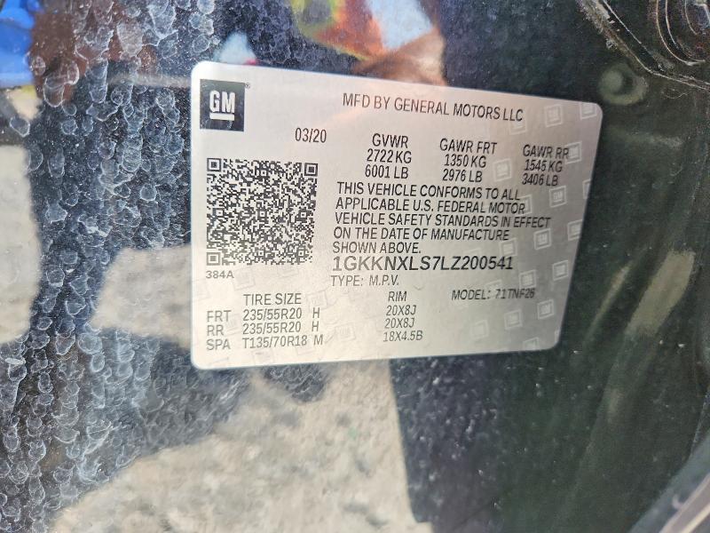 Продажа на аукционе авто 2020 Gmc Acadia, vin: 1GKKNXLS7LZ200541, номер лота: 59989116