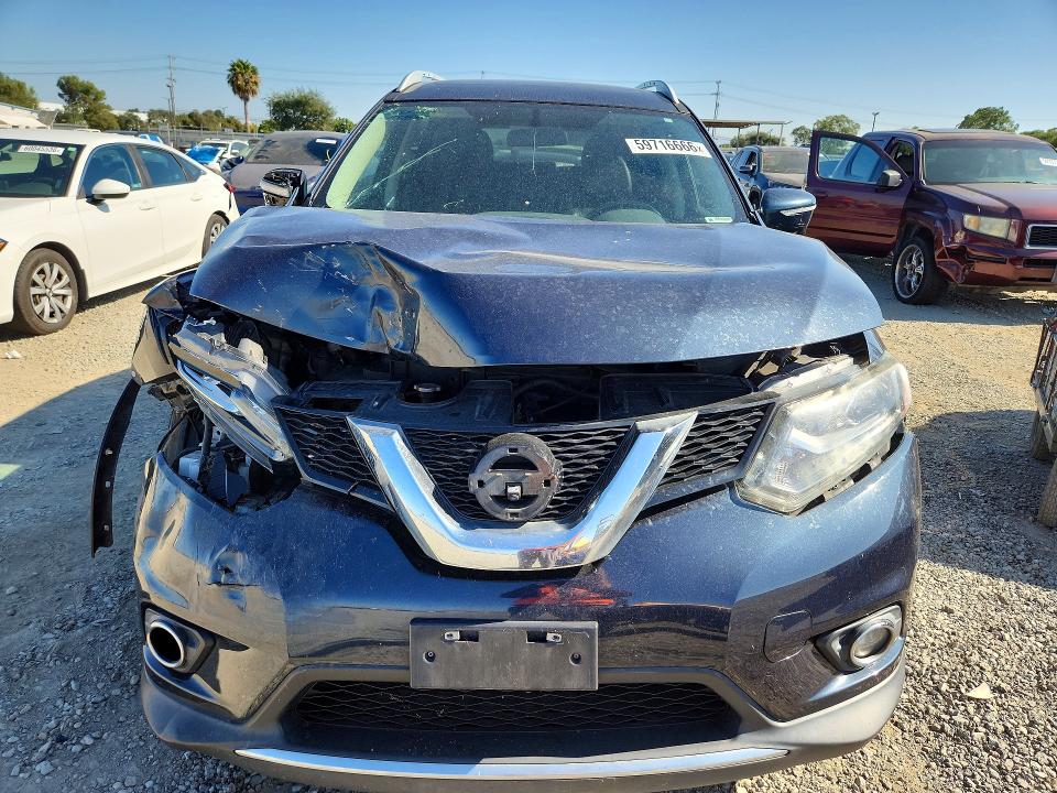 59716666 :رقم المزاد ، 5N1AT2MV5FC761591 vin ، 2015 Nissan Rogue مزاد بيع