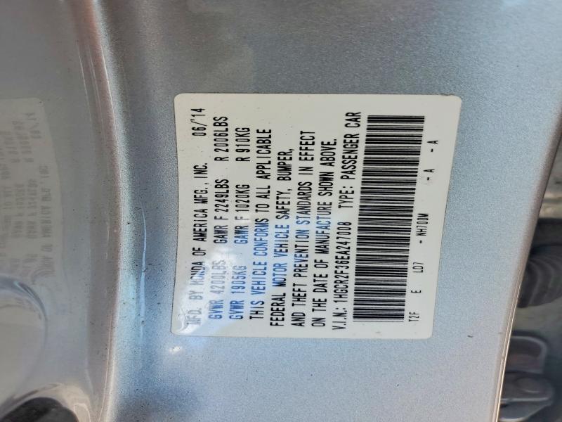 Продаж на аукціоні авто 2014 Honda Accord, vin: 1HGCR2F36EA247008, номер лоту: 62545936