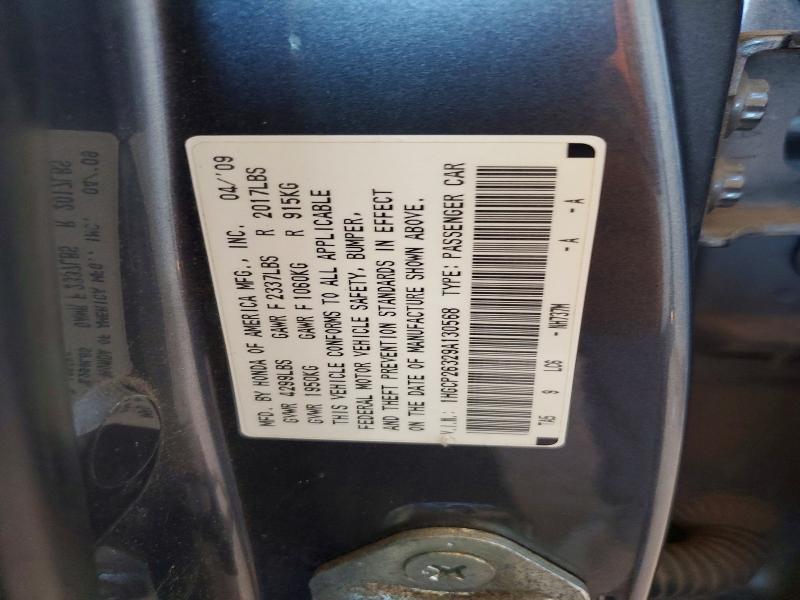 Продаж на аукціоні авто 2009 Honda Accord, vin: 1HGCP26329A130568, номер лоту: 60116426