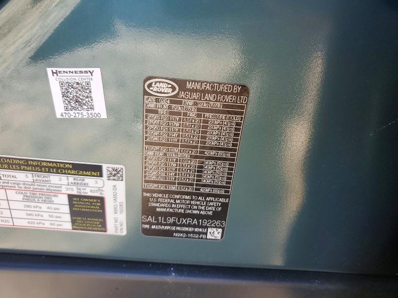 Продажа на аукционе авто 2024 Land Rover Range Rover Sport, vin: SAL1L9FUXRA192263, номер лота: 61360036