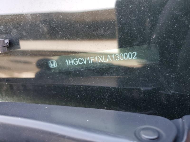 62302586 :رقم المزاد ، 1HGCV1F1XLA130002 vin ، 2020 Honda Accord مزاد بيع