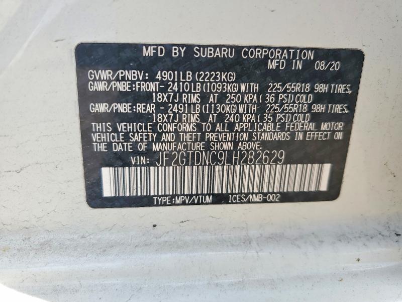 Продажа на аукционе авто 2020 Subaru Crosstrek, vin: JF2GTDNC9LH282629, номер лота: 60009256