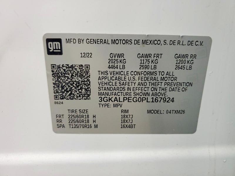 2023 Gmc Terrain მანქანა იყიდება აუქციონზე, vin: 3GKALPEG0PL167924, აუქციონის ნომერი: 62220106