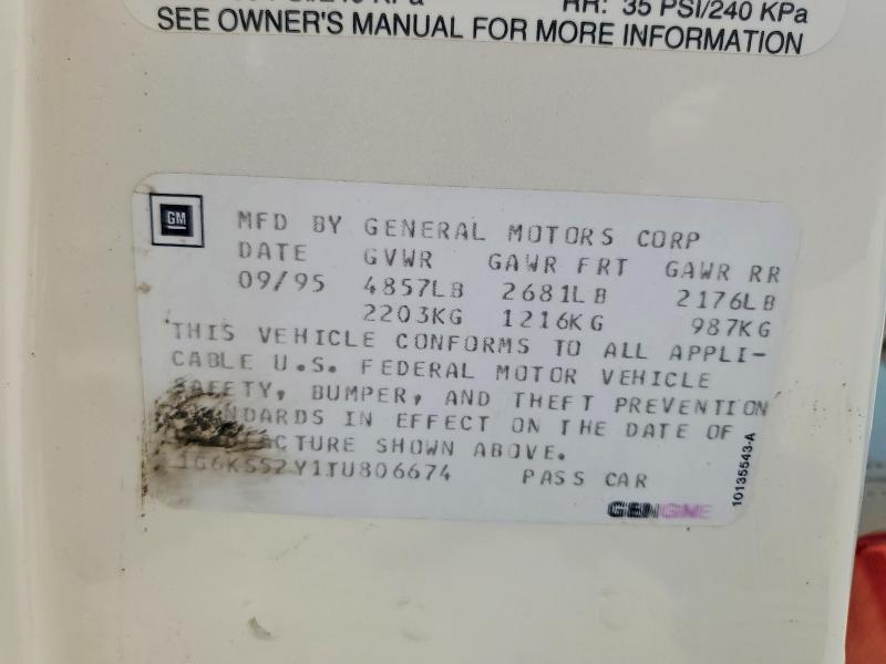 Продажа на аукционе авто 1996 Cadillac Seville, vin: 1G6KS52Y1TU806674, номер лота: 62264826