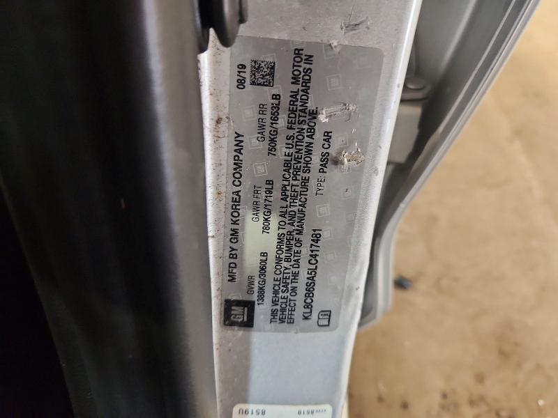 60178306 :رقم المزاد ، KL8CB6SA5LC417481 vin ، 2020 Chevrolet Spark مزاد بيع
