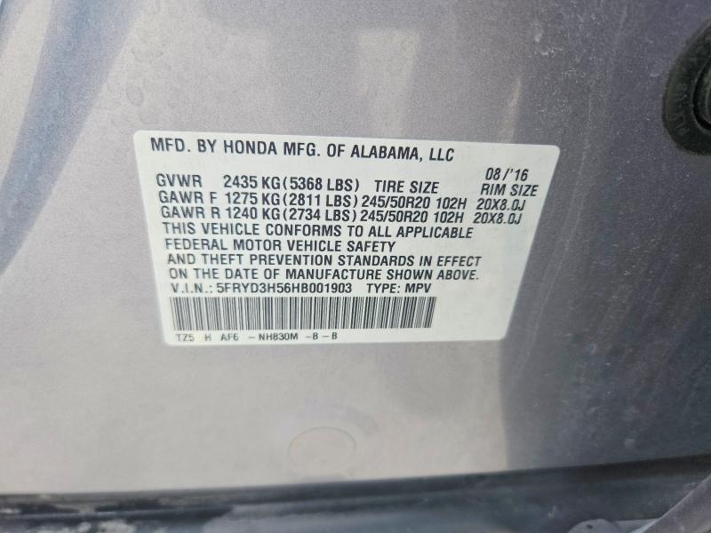 Продаж на аукціоні авто 2017 Acura Mdx, vin: 5FRYD3H56HB001903, номер лоту: 62207576