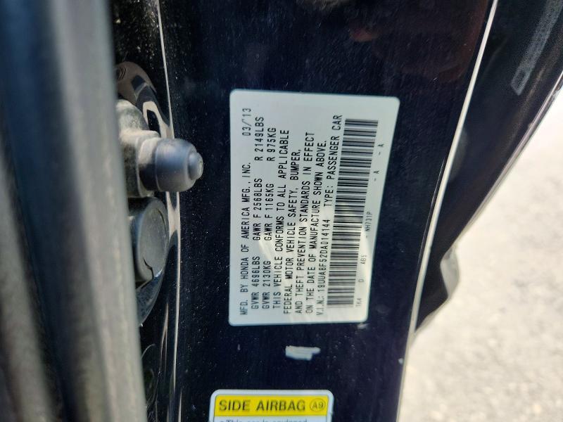 Aukcja sprzedaży 2013 Acura Tl, vin: 19UUA8F52DA014144, numer aukcji: 63182306