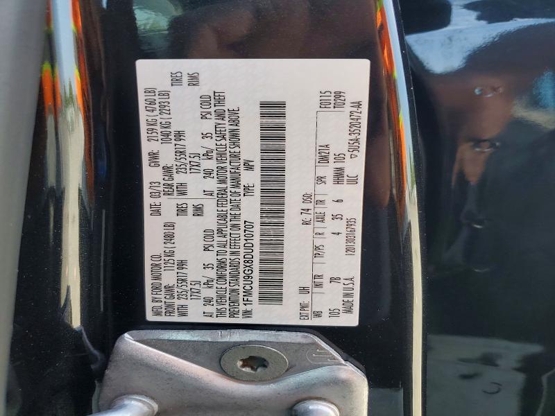 Продажа на аукционе авто 2013 Ford Escape, vin: 1FMCU9GX8DUD10707, номер лота: 61870666