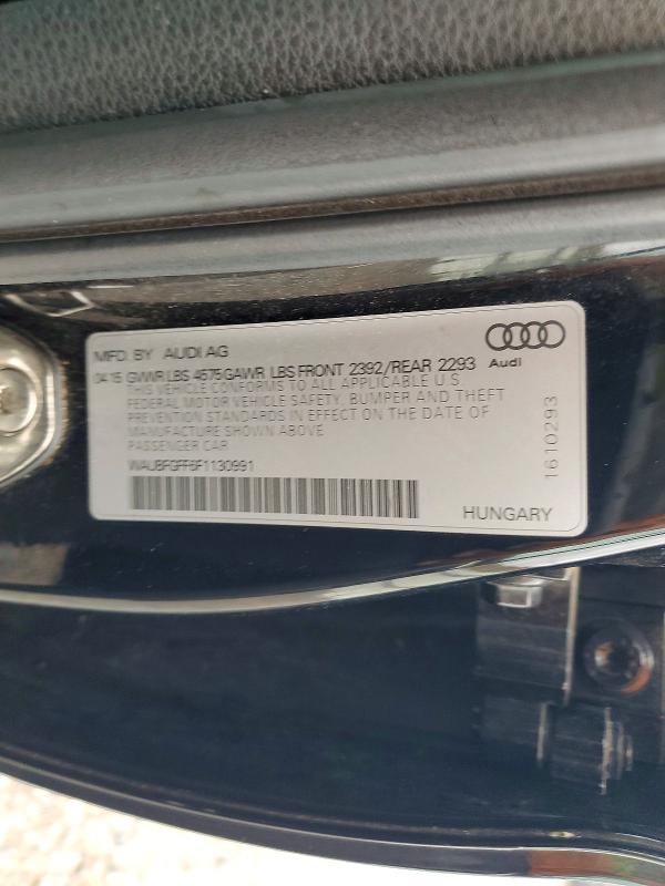 Aukcja sprzedaży 2015 Audi A3, vin: WAUBFGFF6F1130991, numer aukcji: 61476306