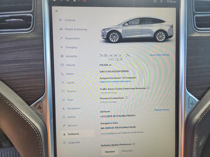 Aukcja sprzedaży 2016 Tesla Model X, vin: 5YJXCAE23GF005081, numer aukcji: 62951816
