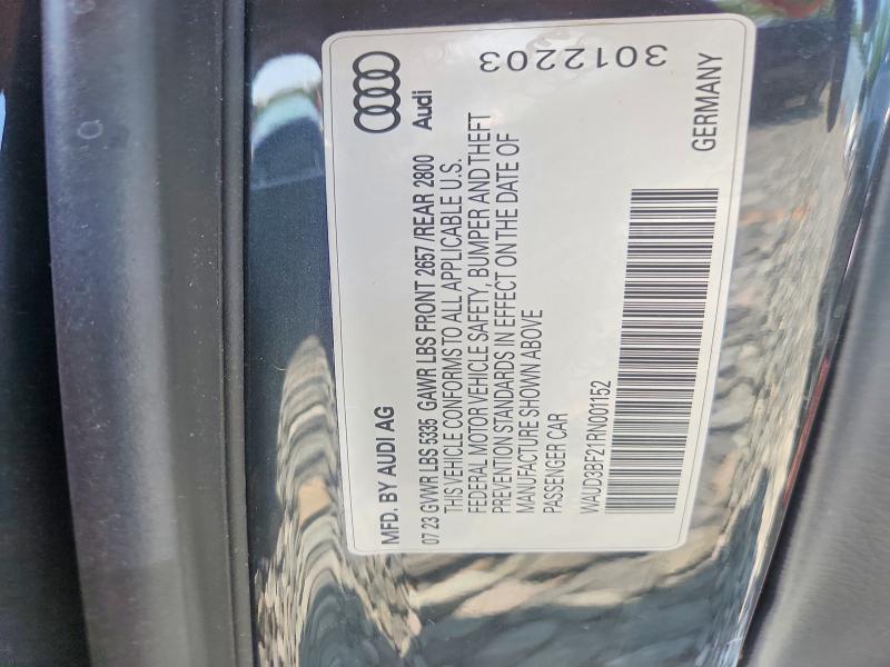 2024 Audi A6 მანქანა იყიდება აუქციონზე, vin: WAUD3BF21RN001152, აუქციონის ნომერი: 62500066
