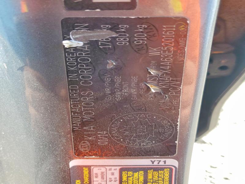2014 Kia Forte მანქანა იყიდება აუქციონზე, vin: KNAFX4A63E5201611, აუქციონის ნომერი: 60359576