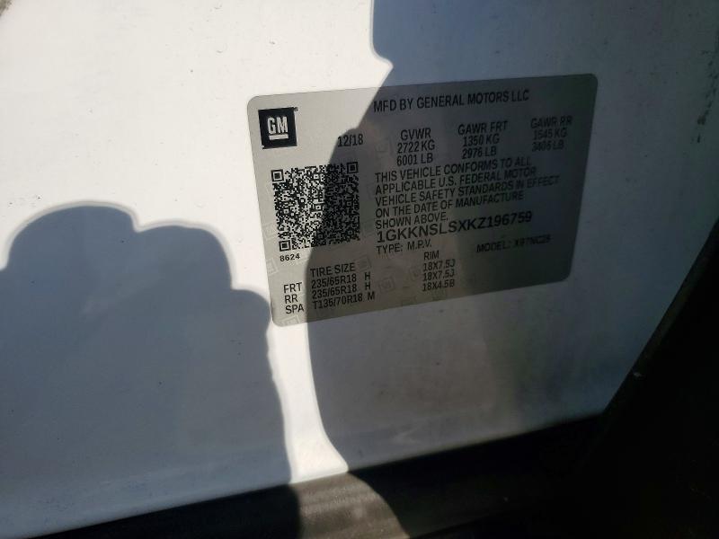 Продажа на аукционе авто 2019 Gmc Acadia, vin: 1GKKNSLSXKZ196759, номер лота: 60183806