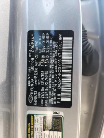 Продажа на аукционе авто 2013 Hyundai Santa Fe, vin: KM8SN4HFXDU003167, номер лота: 62530236