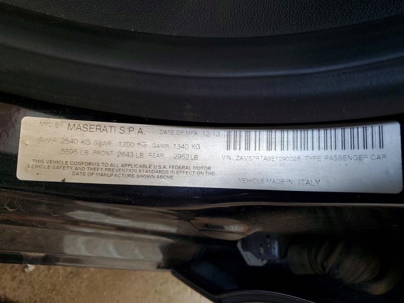 63102306 :رقم المزاد ، ZAM57RTA9E1090028 vin ، 2014 Maserati Ghibli مزاد بيع