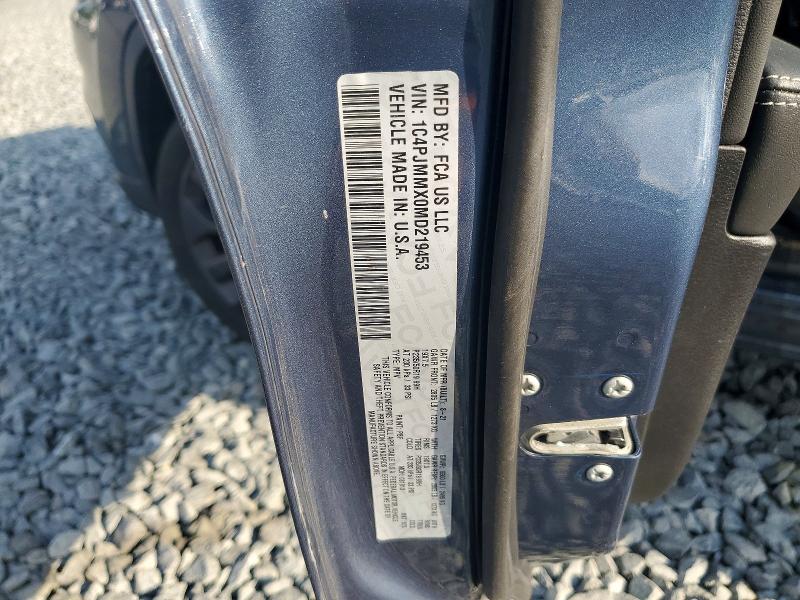 60271546 :رقم المزاد ، 1C4PJMMX0MD219453 vin ، 2021 Jeep Cherokee مزاد بيع