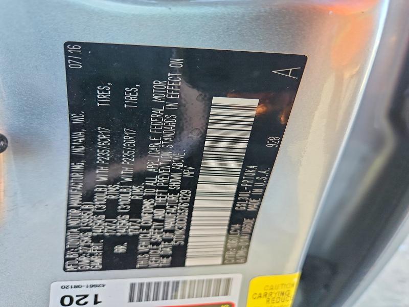 2016 Toyota Sienna მანქანა იყიდება აუქციონზე, vin: 5TDYK3DC0GS761329, აუქციონის ნომერი: 62654346