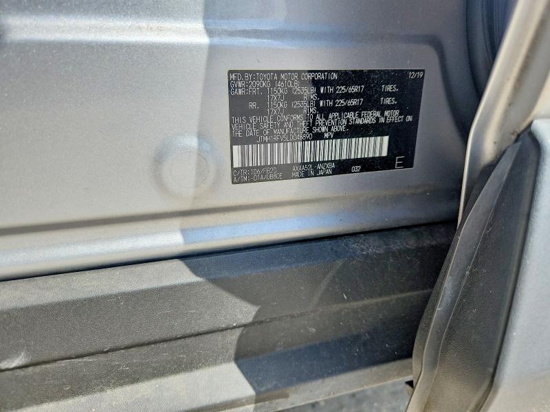 62416216 :رقم المزاد ، JTMH1RFV5LD048890 vin ، 2020 Toyota Rav4 مزاد بيع