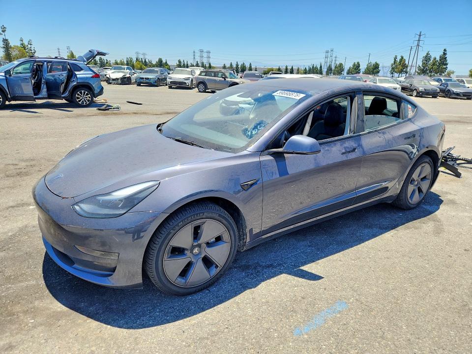 59698876 :رقم المزاد ، 5YJ3E1EA3PF680302 vin ، 2023 Tesla Model 3 مزاد بيع