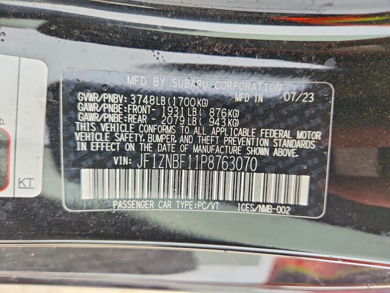 60768146 :رقم المزاد ، JF1ZNBF11P8763070 vin ، 2023 Toyota Gr 86 مزاد بيع