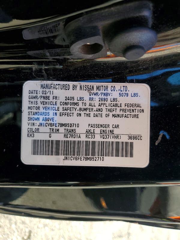 Продаж на аукціоні авто 2011 Infiniti G37 Convertible, vin: JN1CV6FE7BM952710, номер лоту: 59395856