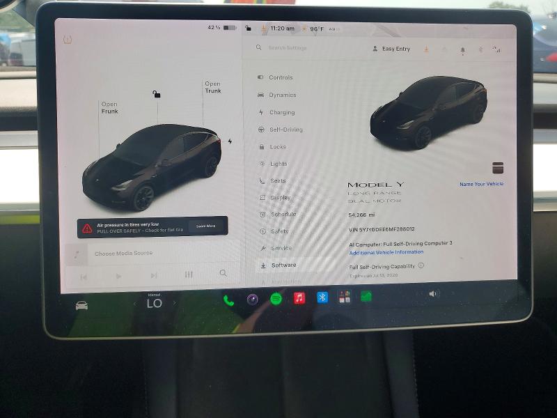 Продаж на аукціоні авто 2021 Tesla Model Y, vin: 5YJYGDEE6MF288012, номер лоту: 60454946