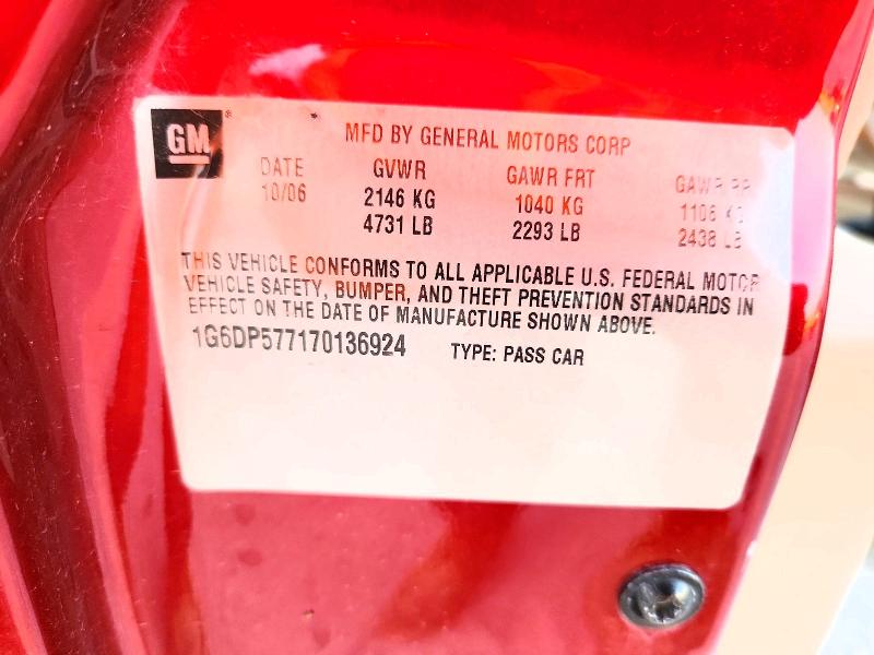 Продаж на аукціоні авто 2007 Cadillac Cts, vin: 1G6DP577170136924, номер лоту: 60518726