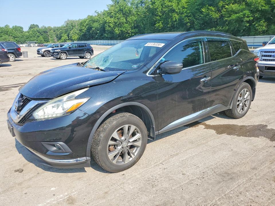 61136356 :رقم المزاد ، 5N1AZ2MH4FN216706 vin ، 2015 Nissan Murano مزاد بيع