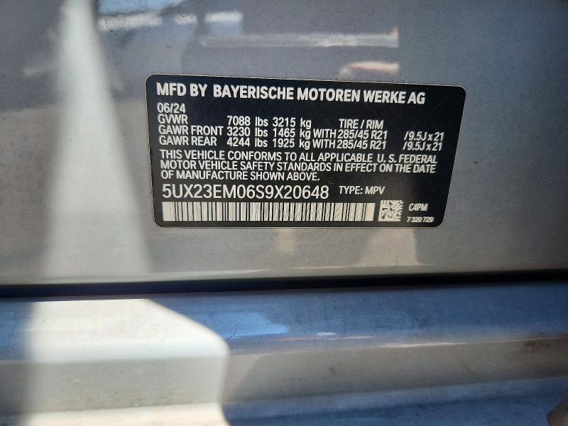 Aukcja sprzedaży 2025 Bmw X7, vin: 5UX23EM06S9X20648, numer aukcji: 61842856