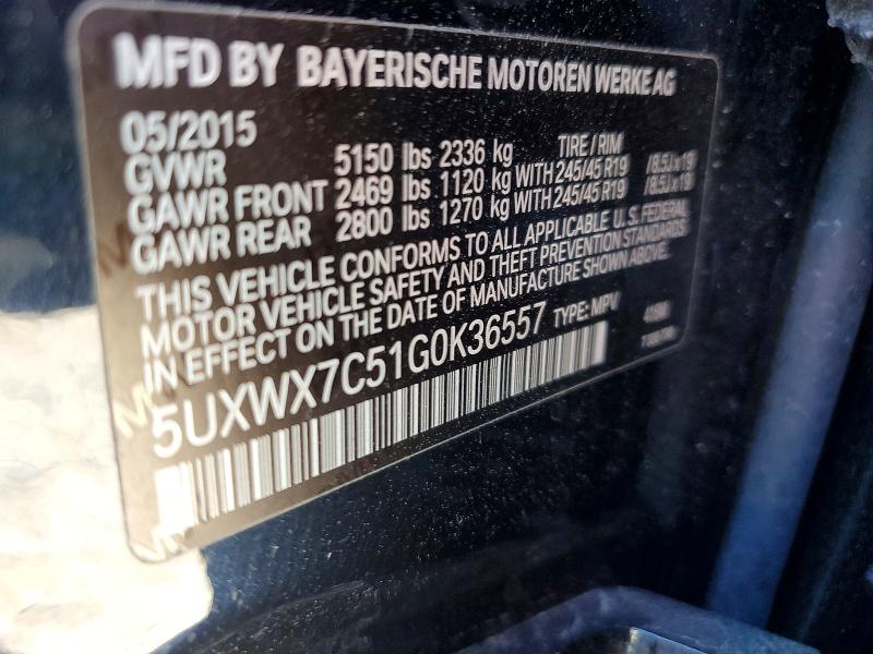 Aukcja sprzedaży 2016 Bmw X3, vin: 5UXWX7C51G0K36557, numer aukcji: 62341066
