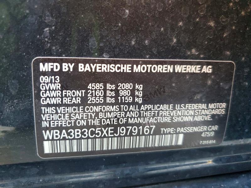 Aukcja sprzedaży 2014 Bmw 328, vin: WBA3B3C5XEJ979167, numer aukcji: 62405056