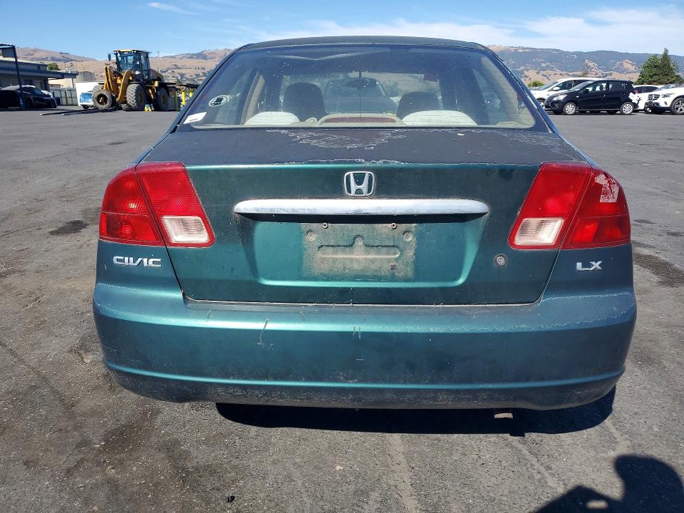 60065696 :رقم المزاد ، 2HGES16562H543846 vin ، 2002 Honda Civic مزاد بيع