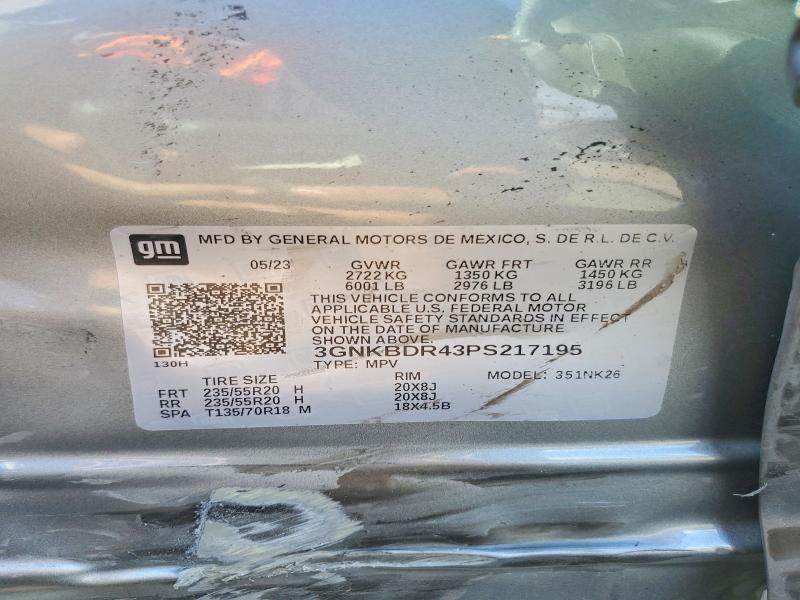 Продажа на аукционе авто 2023 Chevrolet Blazer, vin: 3GNKBDR43PS217195, номер лота: 60330646