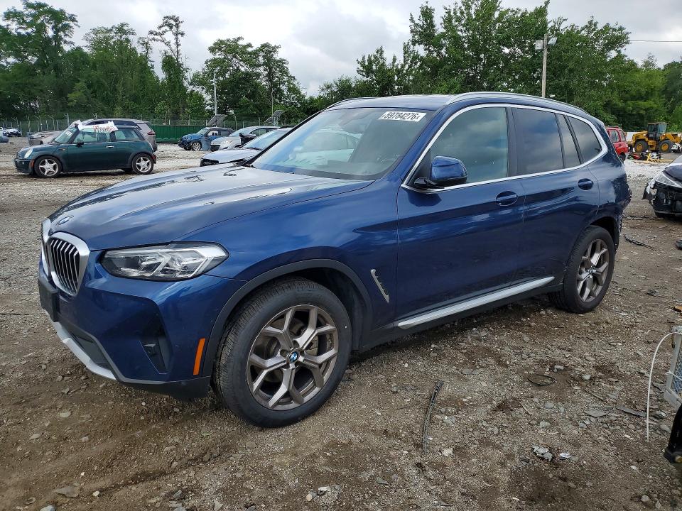Продаж на аукціоні авто 2022 Bmw X3, vin: 5UX53DP04N9K86480, номер лоту: 59784276
